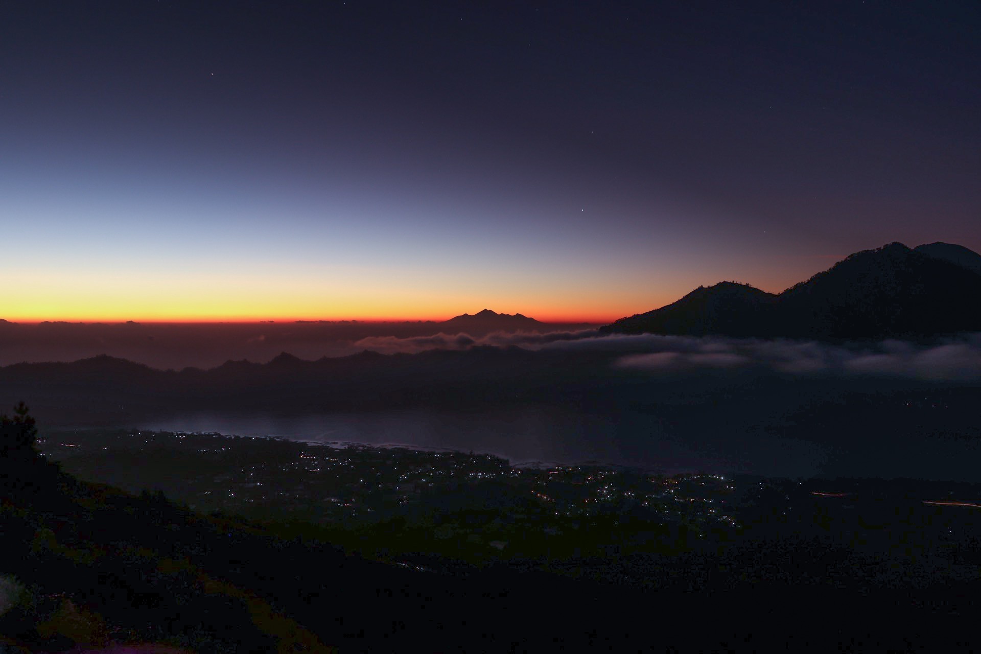 Sunset Mont Batur